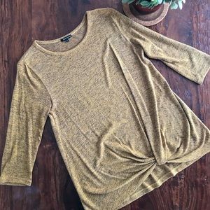 Mustard Yellow 3/4 Length Thin Sweater